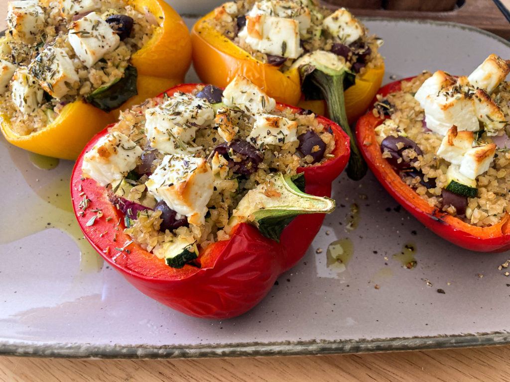 Gefüllte Paprika mit Bulgur